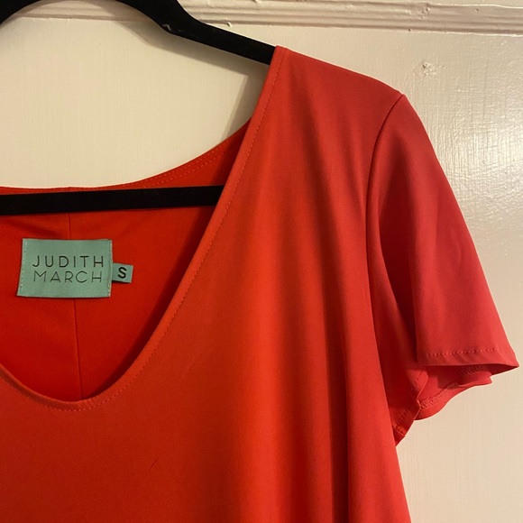 Judith March coral and fringe tunic / cover up - Picture 2 of 4